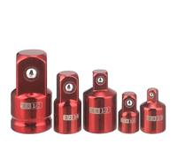 Telituny Jeu d'adaptateurs de Douilles à Impact 5 pièces, Adaptateur de Douille SAE 1/4, 3/8, 1/2'', kit de Conversion de Tournevis à Percussion et de clé, réducteur de Douille en