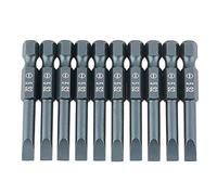 Telituny Jeu de Bits de Tournevis, 1/4 Pouce Hex Shank Vis Magnétique Bits, S2 en Acier allié Impact Forets pour Tournevis, 10PCS SL5 Tournevis Accessoires