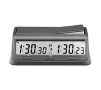 Telituny Leap Horloge d'échecs Minuterie d'échecs numérique Professionnelle pour Jeux de société Minuterie avec 37 programmes prédéfinis Compte à rebours Bonus/Incrément Retard