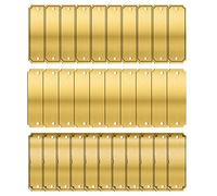Telituny Lot de 30 plaques en laiton brossé, 30 PCS Plaques Nominatives Personnalisées en Laiton avec 60 Vis, pour Art Décoratif, Cadres Photo, Cadeaux, Trophées (7,6x2,5 cm)