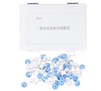 Telituny Modèle Moléculaire de Dioxyde de Silicium, Kit de Structure Cristalline SiO2 avec 150 Atomes et Liaisons, Modèle D'enseignement de la Chimie pour les écoles, les Laboratoires