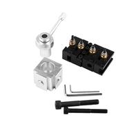 Telituny Modifications du Poste D'outil pour les Mini-tours, Support D'outil de en Alliage en Aluminium en Alliage à 4 Positions avec 4 Coupeurs, Vis M8 / M10 et Clés Hexadécimales,
