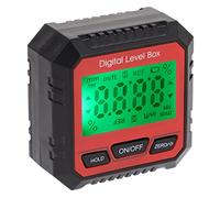 Telituny Niveau Numérique, Inclinomètre Digital avec Base Magnétique, Rapporteur d'Angle pour Menuiserie, Construction, Automobile, Affichage LCD Haute Précision, Outil de Mesure de (Rouge)