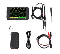Telituny Oscilloscope Portable, Oscilloscope Portable à 50 MHz avec Générateur de Signaux, Canal D'oscilloscope Numérique de 250 / S, écran IPS 3,5 ", Profondeur de Stockage 128K pour