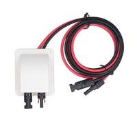 Telituny Passe-câble Double avec câble, Passe Cable Etanche étanche ABS avec câble de rallonge Solaire 2 m 10 AWG, Passe-Toit Solaire, pour Camping-Car, Bateau, Caravane, Marine