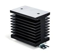 Telituny Relais à l'état solide monophasé, dissipateur thermique SSR en aluminium, paroi latérale épaisse, plaque de refroidissement à semi-conducteurs SSR, base de radiateur monophasée, pour SSR-10A,