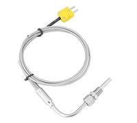 Telituny Sensore Termocoppia Tipo K, Sensore Sonda Di Temperatura Npt Tipo K 1/8inch Termocoppia Egt Per Sonde Temporanee Dei Gas Di Scarico Con Punta E Connettore Esposti