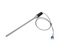 Telituny Sonde M12 Thermocouple PT100 Sonde de capteur de température en Acier Inoxydable de qualité Industrielle résistante à la Chaleur 200 mm de Longueur 0 400 °C pour l'industrie (1m)