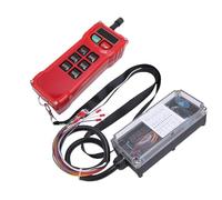 Telituny Télécommande Industrielle sans Fil, Portée de 100 M, Télécommande de Grue à 8 Boutons avec Arrêt D'urgence, Transmetteur étanche à L' pour Palan, Pont Roulant, Camion Pompe à
