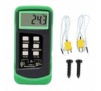 Telituny Thermomètre à Thermocouple Type K, 2 Canaux, 2 Capteurs à Tubes