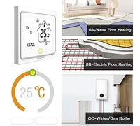 Telituny Thermostat Intelligent ZigBee Contrôleur de température programmable Hub ZigBee requis Télécommande Smart Life Tuya APP Compatible avec la Commande vocale Home