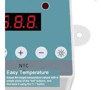 Telituny Thermostat régulateur de température numérique commutateur de température Automatique Intelligent Accessoire d'incubateur d'oeufs (WHT-01)