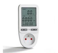 Telituny Wattmètre Prise Compteur d'Énergie Numérique, Compteur Électrique Prise Mobile avec Écran LCD, Mesure Consommation Electrique, Compteur pour Économie d'Energies, pour Appareil Électroménager