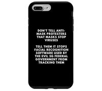 Tell Anti Maskers It Stops Facial Recognition Top Dank Meme Coque pour iPhone 7 Plus/8 Plus