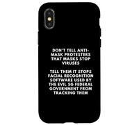 Tell Anti Maskers It Stops Facial Recognition Top Dank Meme Coque pour iPhone X/XS