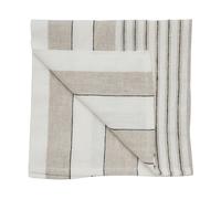 Tell Me More Serviette en lin Noah 50x50 cm Beige stripe