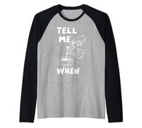Tell Me When Funny Coffee Verser Over Citation Amoureux de caféine Art Manche Raglan
