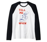 Tell Me When Funny Coffee Verser Over Citation Amoureux de caféine Art Manche Raglan