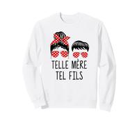 Telle Mère Tel Fils, Maman Bonne Fête des Mères Motif à Pois Sweatshirt