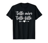 Telle mère telle fille idée cadeau drôle mères et filles T-Shirt