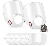 Tellegloww Kit de lentilles respiratoires intégrales, lentilles et housses | Respirateur de rechange, compatible avec les séries 6000 6700 6800 6900, matériau PC, protection du visage