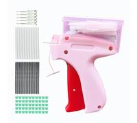 Tellerbiao Kit pistolet à point fin, adapté pour les vêtements Stitchy Quick Fixer, portable et sans dommage, comprend 6 aiguilles fines, 2000 micro attaches et 50 boutons