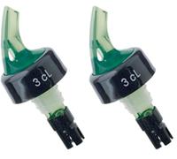 Tellier Louis DP213-V Verseur à Bille Vert 3 cl (Lot de 2)