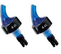 Tellier Louis DP214-B Verseur à Bille Bleu 4 cl (Lot de 2)