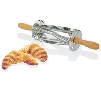LOUIS TELLIER - Rouleau à Croissants en Inox - Poignées en bois - Qualité Supérieure - Marque Française, Marron