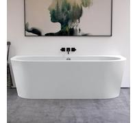 Tellkamp Solitär Wall Baignoire balnéo murale avec habillage, W100-077-0B-AUF/CRWM,