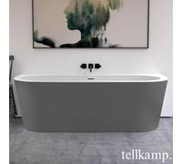 Tellkamp Solitär Wall Baignoire murale avec habillage, 0100-277-00-A/CRWMCM,