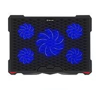 Pad de refroidissement Tellur Basic, 17", 5 ventilateurs, LED, 2USB, noir