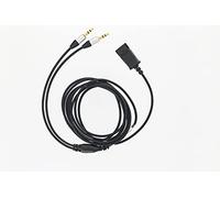 TELLUR Câble Adaptateur QD vers 2 x Jack 3,5 mm pour Casque Voice 510N/520N, Longueur 2,2 m