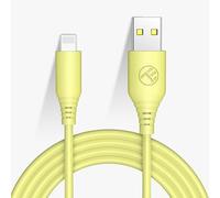 TELLUR Câble de données USB vers Lightning, transfert de données et recharge, USB-A, anti-taches, 3A, 480 Mbps, 1 m (jaune)