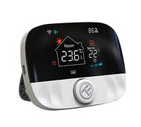 TELLUR Smart Thermostat Connectée Alexa, WiFi, Programmable, Télécommande par App et Internet, Sécurité Enfant, Fonctionne avec Alexa, Siri et Google, Protection Antigel, 6 Programmes Quotidiens