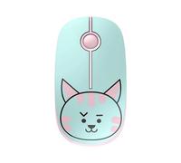 TELLUR Souris sans Fil avec Récepteur Nano USB 2,4Ghz, Souris sans Fil avec Clic Silencieux, 1600DPI, 3 Boutons Clic Silencieuse, Mouse Wireless Plug&Play, Design Fin et Léger à Transporter (Chat)
