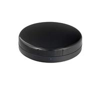 TELLUR Télécommande Infrarouge Intelligente Universelle avec Application pour Smartphone, capteur de température et d'humidité, Compatible avec Alexa, Siri et Google Home, Φ70 mm, Noir