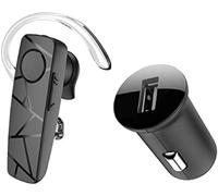 TELLUR Vox 60 Oreillette Bluetooth sans Fil USB-C, Kit Main Libre, Multipoint Deux Appareils Connectés Simultanés, Tour d'oreille 360° Droit ou Gauche, Iphone et Android, Chargeur Voiture Inclus