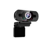 TELLUR Webcam Full HD Basic 1080p / 30fps Correction automatique dans des conditions de faible luminosité, microphone intégré, angle 85°, mise au point manuelle, câble 1,5m, USB, noir