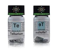Tellure Élément 52 Te, Champion Pure 2 Grammes 99,99% en Flacon de Verre avec Étiquette