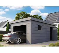 Telluria Garage en métal avec porte motorisée - 19,3 m² - 4681