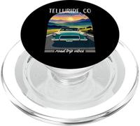 Telluride Colorado Voiture rétro Motif autoroute PopSockets PopGrip pour MagSafe