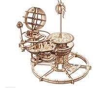 UGEARS Puzzle 3D mécanique Tellurion - Cadeau de fête des pères Terre et Lune Puzzles en Bois 3D pour Adultes - Kits de modèles pour Adultes à Construire - Kit de modèle de système Solaire éducatif