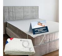 TELLURIS Grounding Sheet Drap de Mise à la Terre - Earthing Sheet 153x203 cm - Améliore Le Sommeil - Connexion Facile avec Prise de Terre - Confort & Bien-Être Naturel