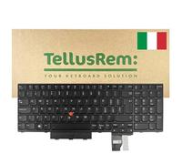 TellusRem Clavier de Remplacement Compatible avec Lenovo ThinkPad P15, T15g et Disposition QWERTY Italienne, rétroéclairé, avec TrackPoint et pavé numérique, Noir