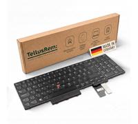 TellusRem Clavier de Remplacement Compatible avec Lenovo ThinkPad P15, T15g et Disposition QWERTZ Allemande, rétroéclairé, avec TrackPoint et pavé numérique, Noir