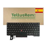 TellusRem Clavier de Remplacement Espagnol Non rétroéclairé pour Lenovo Thinkpad T480s, T490, E490, L480, L490, L380, L390, L380 Yoga, L390 Yoga, E490, E480