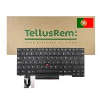 TellusRem Clavier de Remplacement Portugais Non rétroéclairé pour Lenovo Thinkpad T480s, T490, E490, L480, L490, L380, L390, L380 Yoga, L390 Yoga, E490, E480