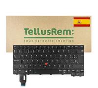 TellusRem Clavier de Remplacement pour Lenovo ThinkPad L14 Gen 1/Gen 2 - Disposition QWERTY espagnole, rétroéclairé, TrackPoint