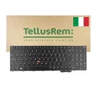 TellusRem Clavier de Remplacement pour Lenovo ThinkPad T16 / P16s / P16v / L15 - Disposition QWERTY Italienne, rétroéclairé, TrackPoint, pavé numérique